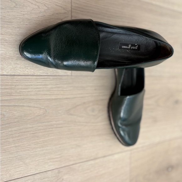 Paul Green Uptown Loafer Women’s Leather Slip-On Green Chunky Sole - Picture 1 of 4